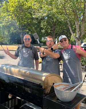 Brian, Jeff and Tom BBQing at Image Source