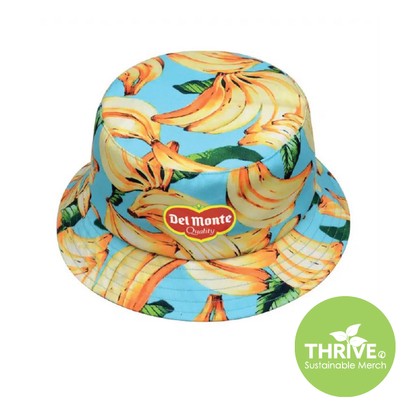Recycled RPET Dye Sublimated Bucket Hat