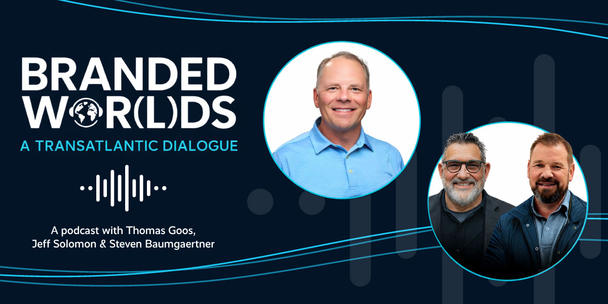 Thomas Goos with words Branded World Podcast